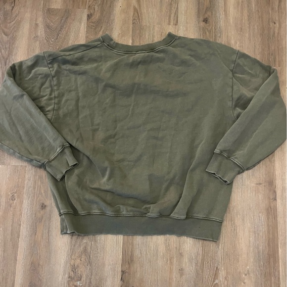 Aerie Olive Crewneck Top - Picture 2 of 4